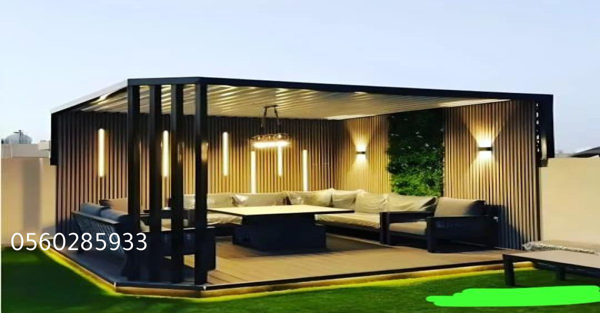 جلسات خشبية ذات تصميم عصري يناسب كل الأذواق